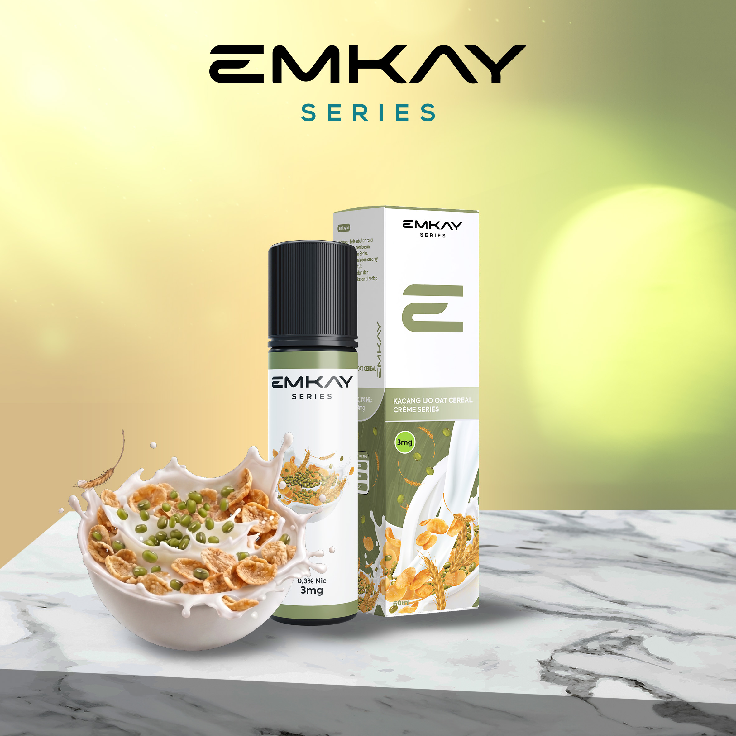 Emkay Creme Freebase Kacang Ijo Oat Cereal