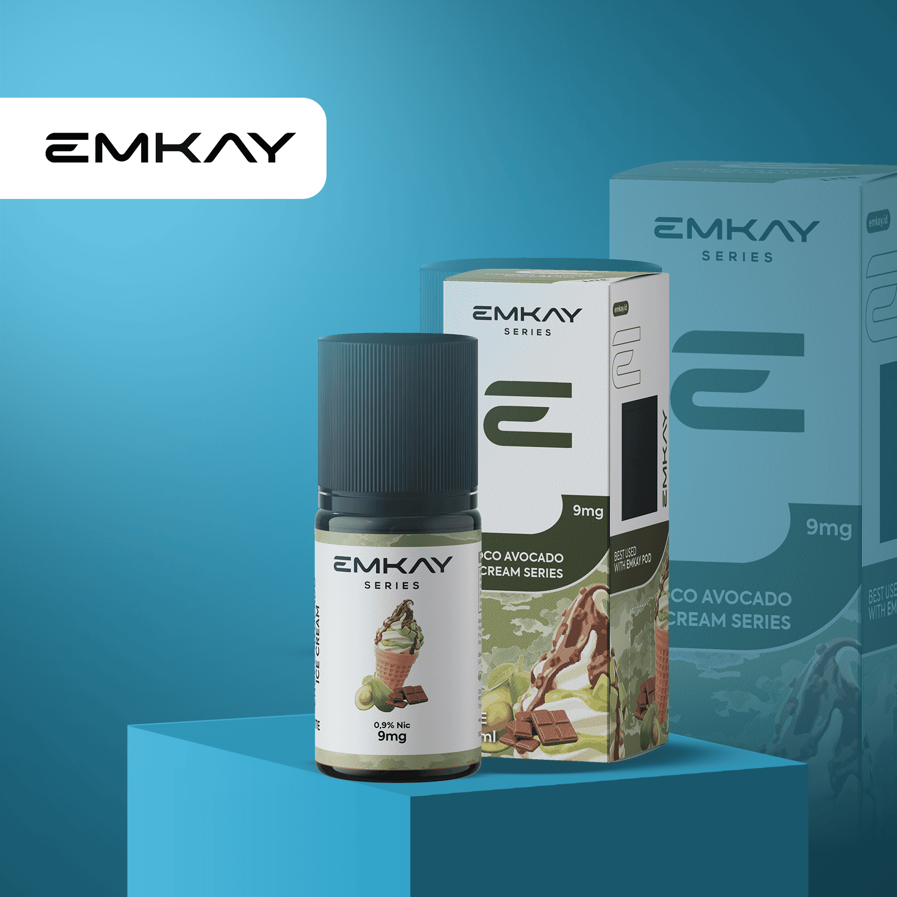 Emkay Choco Avocado Ice Cream Lite